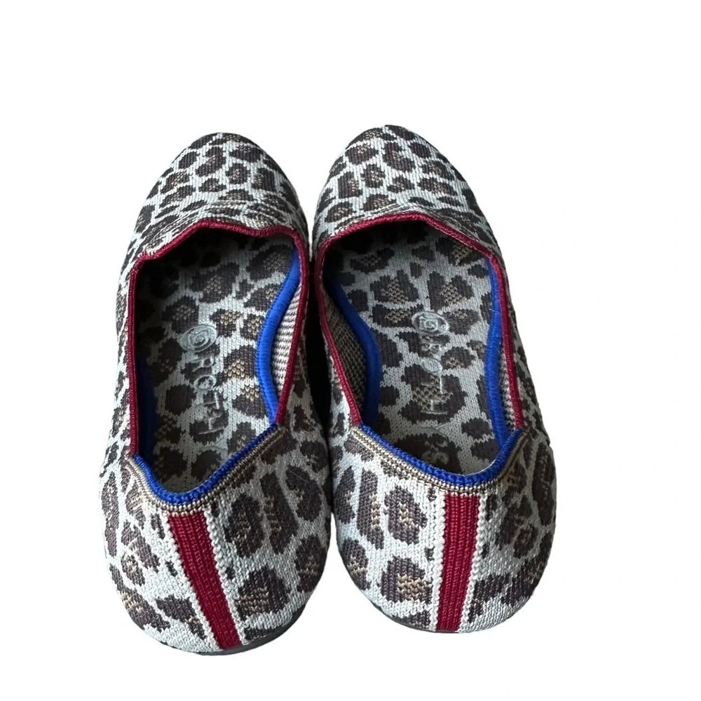 Rothy's Womens Round‎ Toe Leopard Print Loafer Size: 7